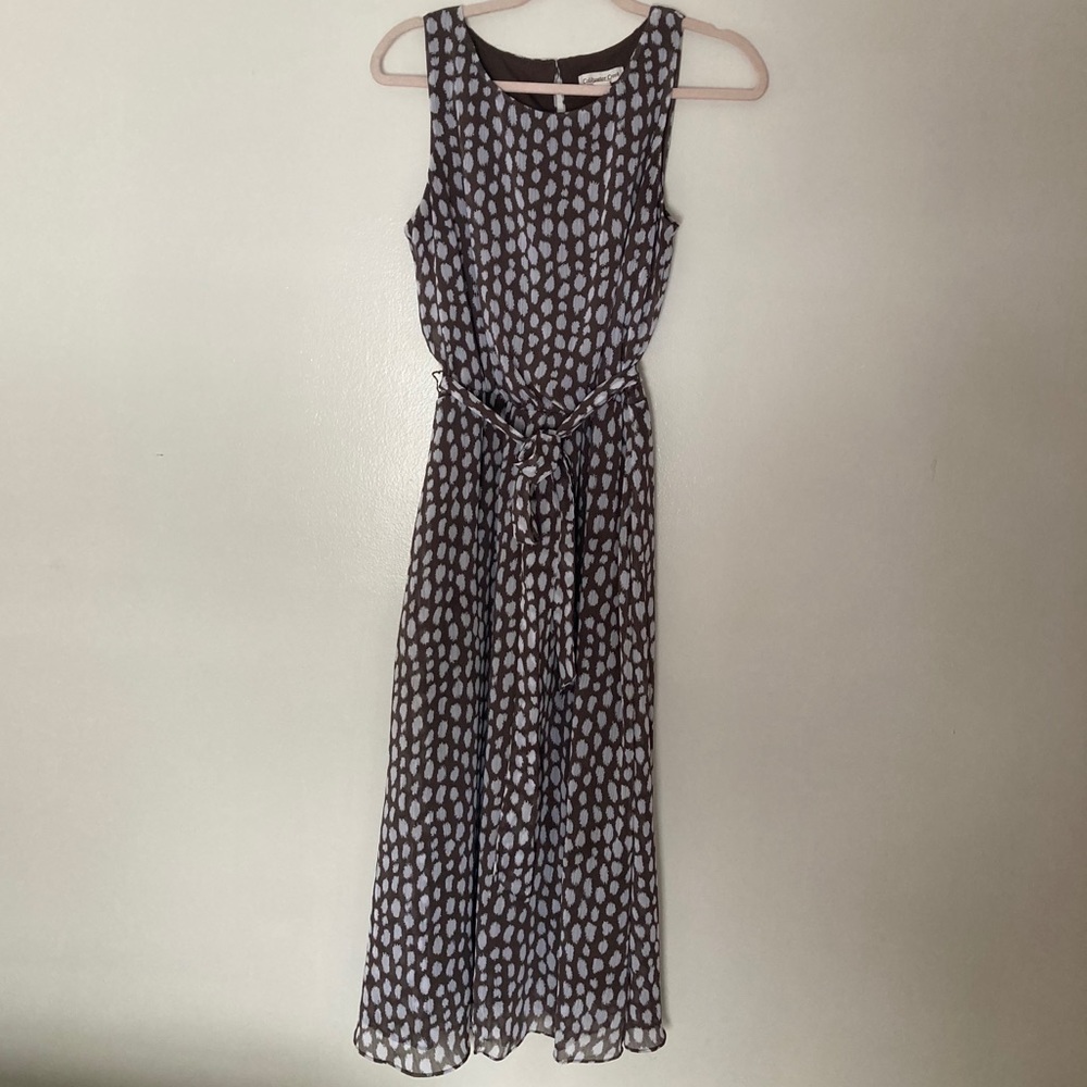 Coldwater Creek dotted tan dress